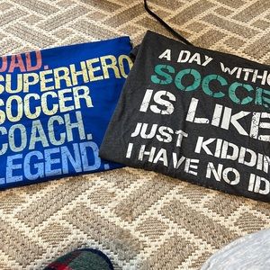 Novelty Soccer dad T shirts  size 3XL